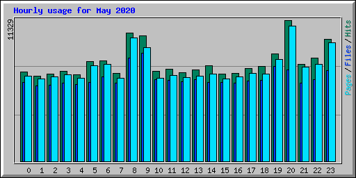 Hourly usage for May 2020